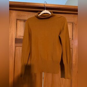 French Connection Women's Cowl Neck Sweater in Warm Amber